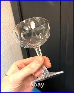 6 coupes à champagne en cristal de SAINT LOUIS modèle VIC verre à pied Service