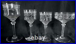 6 coupes à champagne en cristal de St Louis, modèle Anvers (prix du lot)