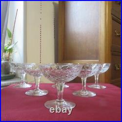 6 coupes à champagne en cristal de saint louis modèle à définir 6 coupes à champagne en cristal de saint louis modèle à définir
