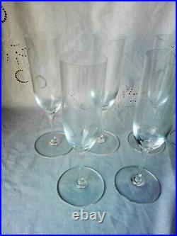 6 flûtes à Champagne cristal SAINT LOUIS DAPHNE Etat neuf dans l'emballage
