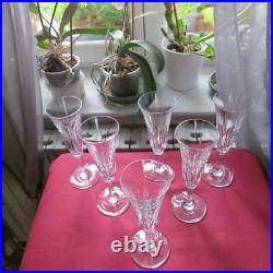 6 flûtes à champagne en cristal de saint louis modèle Cerdagne L2