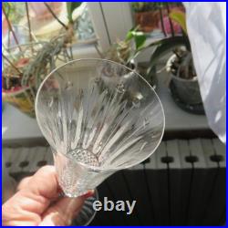 6 flutes a champagne en cristal de saint louis modèle tommy signé H 18,5 cm