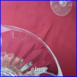 6 flutes a champagne en cristal de saint louis modèle tommy signé H 18,5 cm