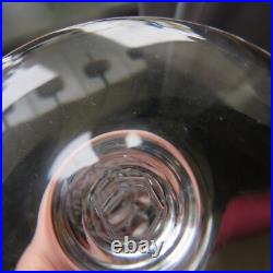 6 flûtes à champagne en cristal saint louis modèle chantilly signée 3