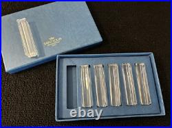 6 portes couteaux en cristal de Saint Louis (prix des 6)