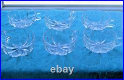 6 tasses a fruits ou a punch ou à glace en cristal de saint louis modèle jersey