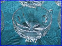 6 tasses a fruits ou a punch ou à glace en cristal de saint louis modèle jersey