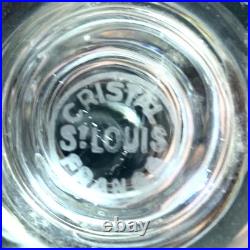 6 verres à Apéritif en Cristal de Saint Louis modèle Massenet H 12 Cm signés