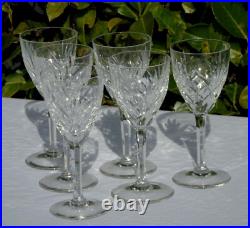 6 verres à Bourgogne en cristal de Saint Louis modèle Chantilly (Prix pour 6 v)