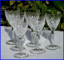 6 verres à Bourgogne en cristal de Saint Louis modèle Chantilly (Prix pour 6 v)