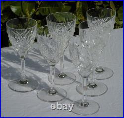 6 verres à Bourgogne en cristal de Saint Louis modèle Chantilly (Prix pour 6 v)