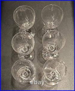 6 verres à Vin en Cristal de Saint Louis modèle MANON H 13 Cm Anciens 1930