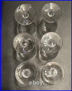 6 verres à Vin en Cristal de Saint Louis modèle MANON H 13 Cm Anciens 1930