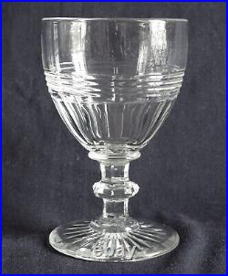 6 verres à eau 1840 cristal de St Louis variante modèle Trianon XIXe 12,8cm
