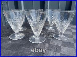 6 verres à eau cristal Saint Louis Astrid Art Déco