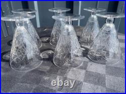 6 verres à eau cristal Saint Louis Astrid Art Déco