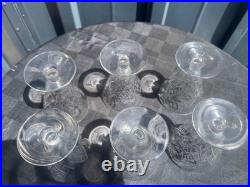 6 verres à eau cristal Saint Louis Astrid Art Déco