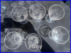 6 verres à eau cristal Saint Louis Astrid Art Déco