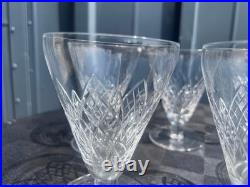 6 verres à eau cristal Saint Louis Astrid Art Déco