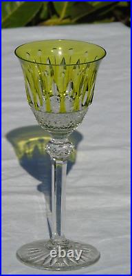 6 verres à eau cristal de couleur Saint Louis modèle Tommy (prix pour 6 verres)