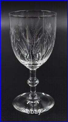6 verres à eau en cristal de Saint Louis gravure 3216 service Talma série n°2