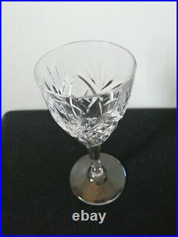 6 verres à eau en cristal de Saint Louis, modèle Chantilly