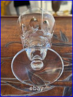 6 verres à eau en cristal de Saint-Louis modèle Jersey France 14,5cm Non Signés