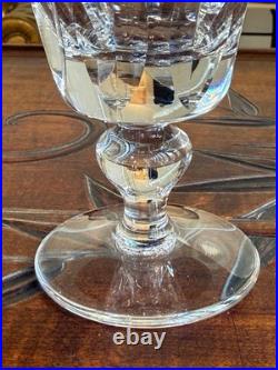 6 verres à eau en cristal de Saint-Louis modèle Jersey France 14,5cm Non Signés