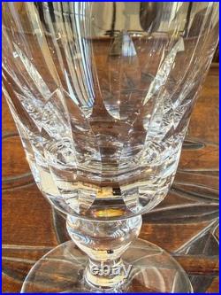 6 verres à eau en cristal de Saint-Louis modèle Jersey France 14,5cm Non Signés