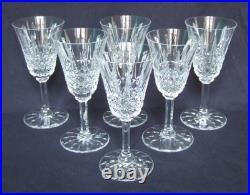 6 verres à eau en cristal de Saint Louis, modèle Tarn 16,2cm signés
