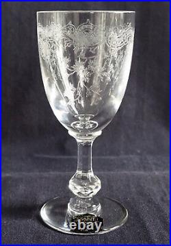 6 verres à eau en cristal de St Louis, modèle Cléo 16,1cm signés NEUFS étiquette