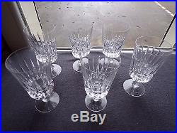 6 verres à eau en cristal de baccarat saint louis lot 1