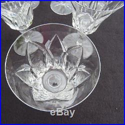 6 verres à eau en cristal de saint louis modèle Camargue signé
