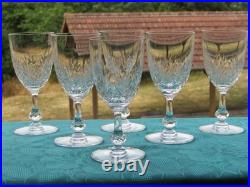6 verres à eau en cristal de saint louis modèle Massenet lot B