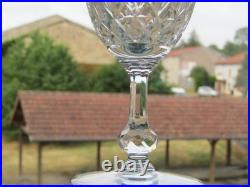 6 verres à eau en cristal de saint louis modèle Massenet lot B