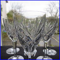 6 verres à eau en cristal de saint louis modèle chantilly