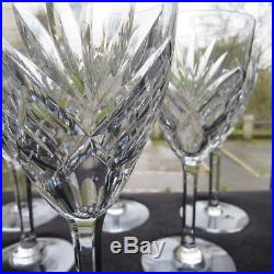 6 verres à eau en cristal de saint louis modèle chantilly