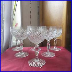 6 verres a eau en cristal de saint louis modèle tacite H 17 cm 6 verres a eau en cristal de saint louis modèle tacite H 17 cm