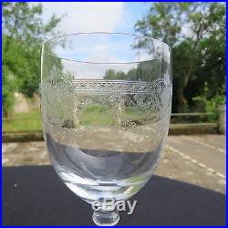 6 verres à eau en cristal de saint louis service Stella gravé catal 1930 lot 1