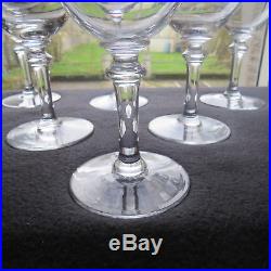 6 verres à eau en cristal gravé de saint louis modèle millet 2/2