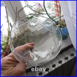 6 verres a eau en cristal saint louis modèle bartholdi gravé H 17 cm
