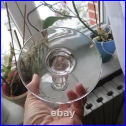 6 verres a eau en cristal saint louis modèle bartholdi gravé H 17 cm