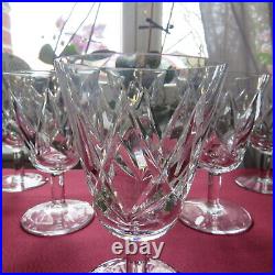 6 verres a eau en cristal taillé de saint louis modèle Ariège signé
