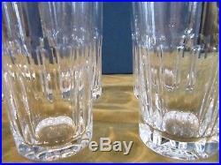 6 verres à orangeade cristal de saint Louis Caton (Crystal long drink glasses)