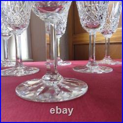 6 verres à porto en cristal de saint louis modèle Tarn signé H 12,9 cm