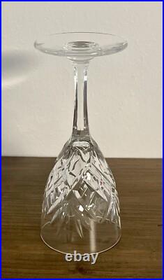 6 verres à vin blanc Saint-Louis signés Chantilly cristal 14 cm