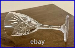6 verres à vin blanc Saint-Louis signés Chantilly cristal 14 cm