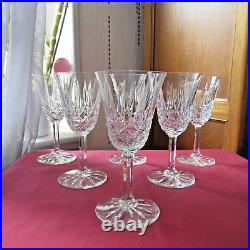 6 verres à vin blanc en cristal de saint louis modèle Tarn signé H 13,8 cm /2