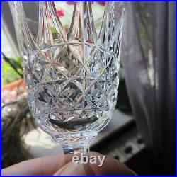 6 verres à vin blanc en cristal de saint louis modèle Tarn signé H 13,8 cm /2