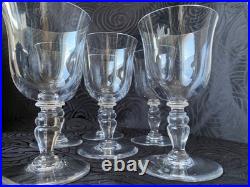 6 verres à vin cristal de Saint Louis modèle Manet (2)